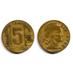 (40) Argentina. 1945. 5 Centavos (BC+/BC)