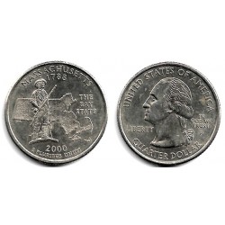 (305) Estados Unidos de América. 2000(P). Quarter Dollar (MBC) Massachusetts