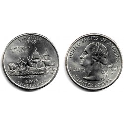 (309) Estados Unidos de América. 2000(P). Quarter Dollar (SC) Virginia