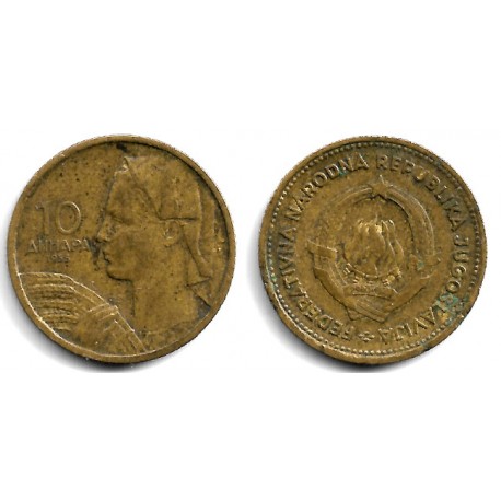 (33) Yugoslavia. 1955. 10 Dinara (BC+)