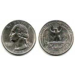 (A164a) Estados Unidos de América. 1997(P). Quarter Dollar (EBC)