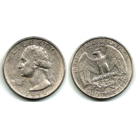 (A164a) Estados Unidos de América. 1994(P). Quarter Dollar (MBC)