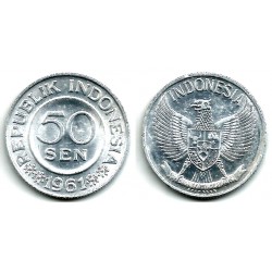 (14) Indonesia. 1961. 50 Sen (EBC+)