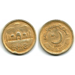 (64) Pakistán. 2003. 2 Rupees (BC) Golpeada