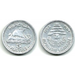 (14) Líbano. 1952. 5 Piastres (MBC)