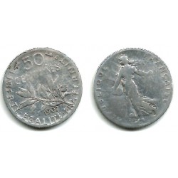 (854) Francia. 1907. 50 Centimes (RC+) (Plata)