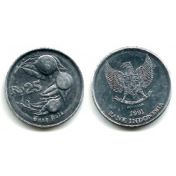 (55) Indonesia. 1991. 25 Rupiah (SC)