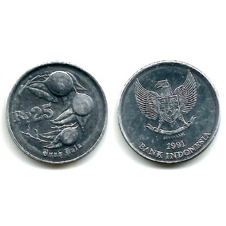 (55) Indonesia. 1991. 25 Rupiah (SC)