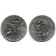 (333) Estados Unidos de América. 2002(D). Quarter Dollar (EBC) Louisiana