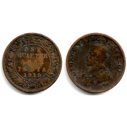 (512) India Británica. 1919. Quarter Anna (BC/BC-)