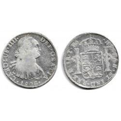 Carlos IV. 1806. 8 Reales (BC/BC+) (Plata) Ceca de Mejico TH