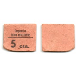 Cooperativa Unión Anglesense. 5 Céntimos (MBC)