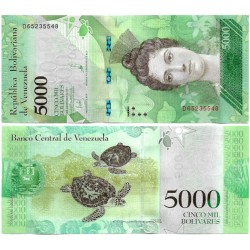 (97c) Venezuela. 2017. 5000 Bolívares (SC)