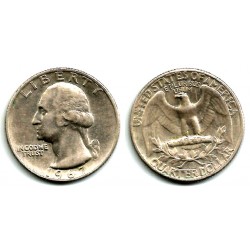 (164a) Estados Unidos de América. 1967. Quarter Dollar (MBC-)