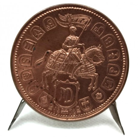 Medalla. I Convención de Numismática. Marzo 1973 (EBC+) 50mm