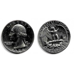 (164a) Estados Unidos de América. 1970(S). Quarter Dollar (Proof)