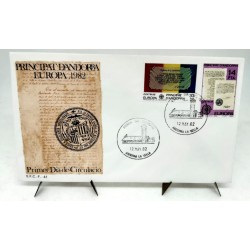 Sobre Primer Día. Andorra. 1982. Principat (Nuevo)