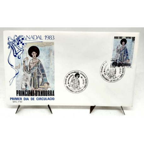 Sobre Primer Día. Andorra. 1983. Navidad (Nuevo)