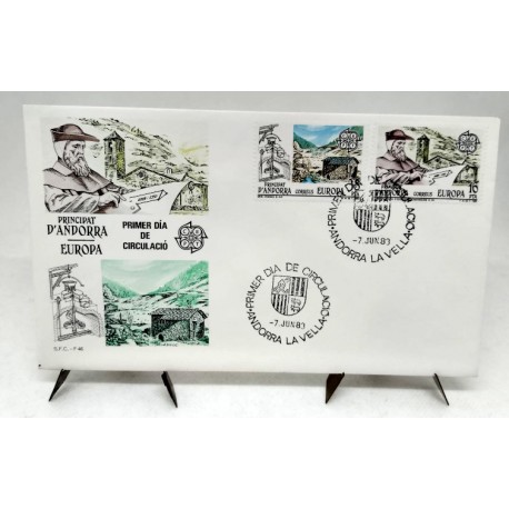 Sobre Primer Día. Andorra. 1983. Europa (Nuevo)
