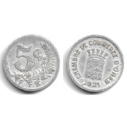 (TnE1) Algeria (Orán). 1921. 5 Centimes (BC)