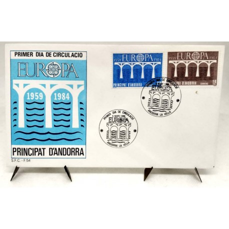 Sobre Primer Día. Andorra. 1984. Europa (Nuevo)