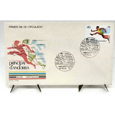 Sobre Primer Día. Andorra. 1984. Juegos Olímpicos (Nuevo)