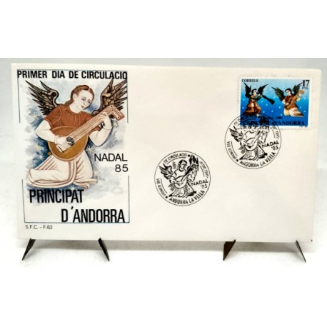 Sobre Primer Día. Andorra. 1985. Navidad (Nuevo)
