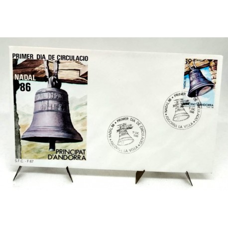 Sobre Primer Día. Andorra. 1986. Navidad (Nuevo)