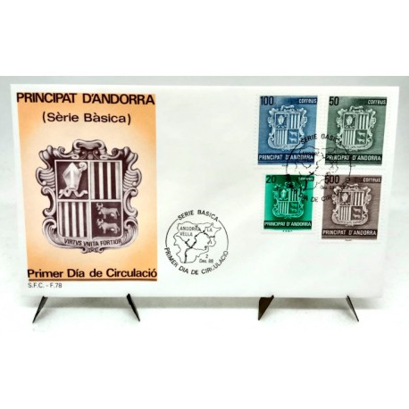 Sobre Primer Día. Andorra. 1988. Serie Básica (Nuevo)