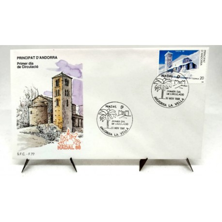 Sobre Primer Día. Andorra. 1988. Navidad (Nuevo)