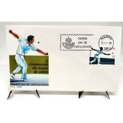 Sobre Primer Día. España. 1986. X Campeonato del Mundo de Pelota (Nuevo)