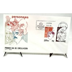 Sobre Primer Día. España. 1986. Personajes (Nuevo)