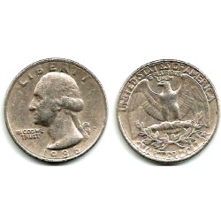 (A164a) Estados Unidos de América. 1986(P). Quarter Dollar (MBC)