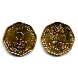 (232) Chile. 2012. 5 Pesos (EBC+)