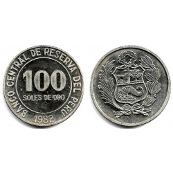 (283) Perú. 1982. 100 Soles de Oro (EBC)