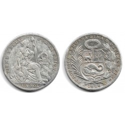 (218.1) Perú. 1926. 1 Sol (MBC) (Plata)
