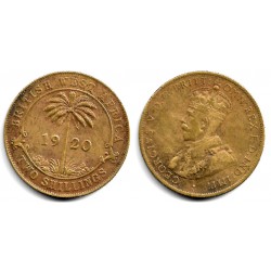 (13b) África del Oeste Británica. 1920. 2 Shillings (BC+)