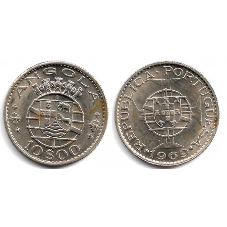(79) Angola. 1969. 10 Escudos (MBC)