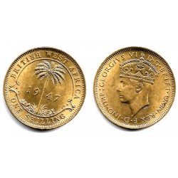 (23) África del Oeste Británica. 1947. 1 Shilling (EBC+)