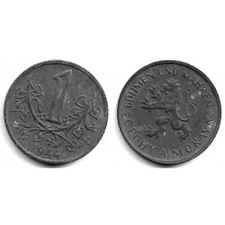 Bohemia y Moravia. 1944. 1 Koruna (MBC+)