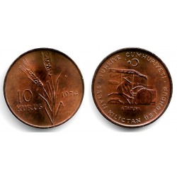 (898.2) Turquía. 1974. 10 Kurus (SC)