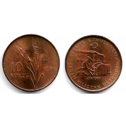 (898.2) Turquía. 1974. 10 Kurus (SC)