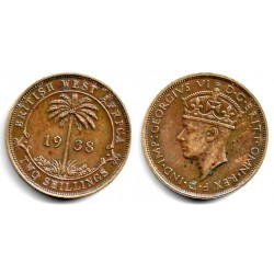 (24) África del Oeste Británica. 1938KN. 2 Shillings (MBC)