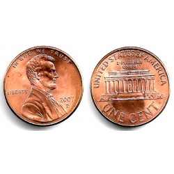 (201b) Estados Unidos de América. 2007(D). 1 Cent (EBC)