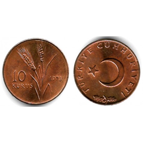 (891.2) Turquía. 1973. 10 Kurus (SC)