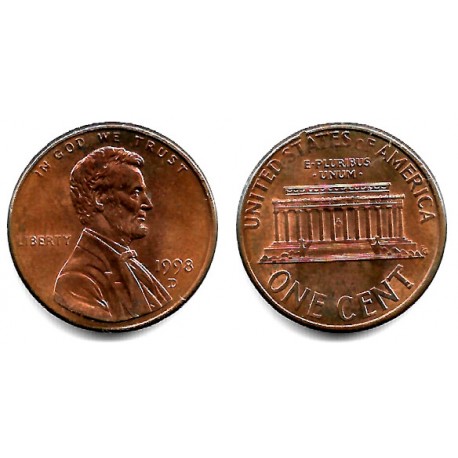 (201b) Estados Unidos de América. 1998(D). 1 Cent (MBC)