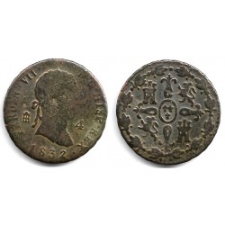 Fernando VII. 1832. 4 Maravedí (BC) Ceca de Segovia