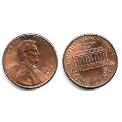 (201b) Estados Unidos de América. 1992(D). 1 Cent (MBC)