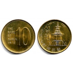 (6a) Corea del Sur. 1972. 10 Won (SC)