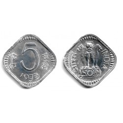 (18.6) India. 1973. 5 Paise (SC)